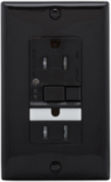 Eaton TRSGFNL15BK Eaton GFCI receptacle — Features: Nightlight Tamper resistant, Certifications: cULus Listed