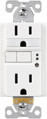 Eaton TRSGFNL15W Eaton GFCI receptacle — Features: Nightlight Tamper resistant, Certifications: cULus Listed