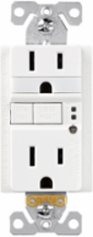 Eaton TRSGFNL15W Eaton GFCI receptacle — Features: Nightlight Tamper resistant, Certifications: cULus Listed