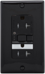 Eaton TRSGFNL20BK Eaton GFCI receptacle — Features: Nightlight Tamper resistant, Certifications: cULus Listed