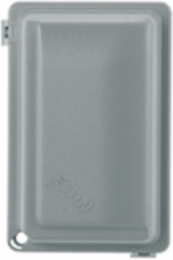 While-in-Use Weather Protective Cover, Extra Duty, 3.125 in Depth, Single-Gang, Gray, Polycarbonate