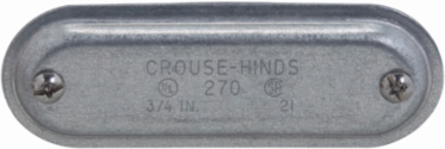 Condulet Form 7 Wedge Nut Cover, Sheet Steel, 3/4 Inch, 4.25 Inch Height