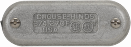 Condulet Form 7 Wedge Nut Cover, Feraloy Iron Alloy, 3/4 Inch, 0.37 lb