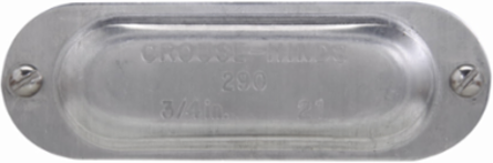 Condulet Mark 9 Cover, Sheet Aluminum, 3/4 Inch, Ordinary Location