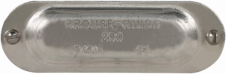 Condulet Mark 9 Cover with Gasket, Sheet Aluminum, 3/4 Inch Size