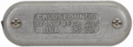 Condulet Form 7 Wedge Nut Cover, Feraloy Iron Alloy, 1 Inch, 0.6 lb