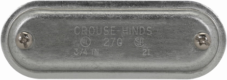 Condulet Form 7 Wedge Nut Cover, Sheet Steel, 1 Inch, 0.2 lb