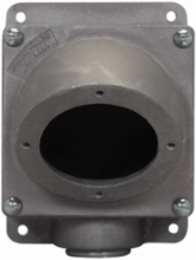 Back Box & Adapter Assembly, 200A, Cast Aluminum, 2-1/2 Inch, 9 lb