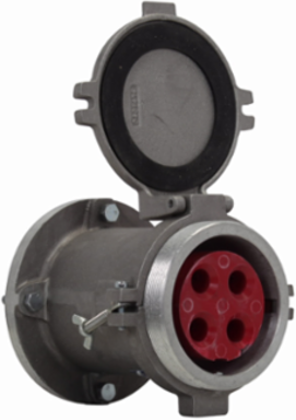 Arktite Receptacle, 200A, 3-Wire, 4-Pole, 600 Vac, Copper-free Aluminum