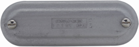 Condulet B Mogul Blank Cover, Feraloy Iron Alloy, 3-1/2 Inch or 4 Inch Size