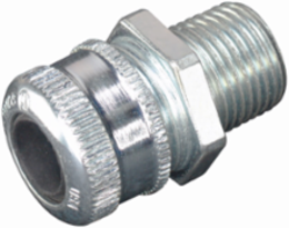 Neoprene Cable Gland Bushing, 3/8 Inch or 1/2 Inch NPT, Cable Sealing 0.250-0.375 Inch
