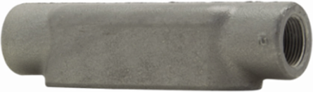 Condulet Form 8 Conduit Outlet Body, C Shape, Feraloy Iron Alloy, 1/2 Inch