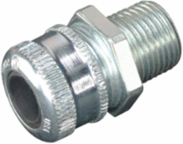 Cable Gland 1.875 Inch Height, 1 Inch Thread, Neoprene Seal, Steel Material