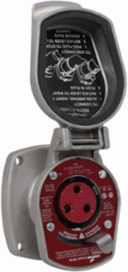 Arktite CPS Receptacle Assembly, 20A, 1/2 Inch, Brass Contacts, 1 HP