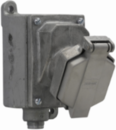 Arktite CPS Receptacle Assembly, 7A/30A, 0.5/1.5 HP, 1/2 Inch, Dead End