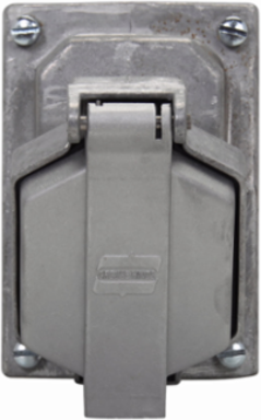 Arktite Receptacle, 7A/30A Amperage, 125-250 Vac/480 Vac Voltage, Brass Contacts