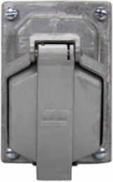 Arktite Receptacle, 7A/30A Amperage, 125-250 Vac/480 Vac Voltage, Brass Contacts