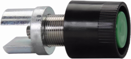FlexStation DEV Pushbutton Operator, Green, 600 Vac, 1.5 Inch Height, 3 Inch Width, 2 Contact Blocks