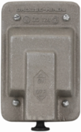 Raintight Snap Switch Cover, Cast Aluminum, Single-Gang, 6.13 Inch Height, Gasket