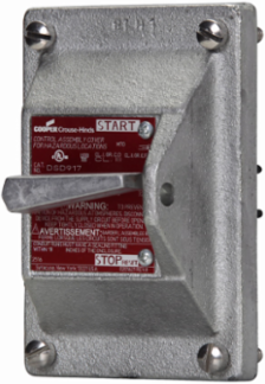 Manual Motor Starter Cover, 30A, 2-Pole, 5 HP, Copper-free Aluminum