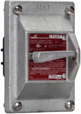 Manual Motor Starter Cover, 30A, 2-Pole, 5 HP, Copper-free Aluminum