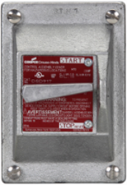 Manual Motor Starter Cover, 30A, 2-Pole, 5 HP, Copper-free Aluminum