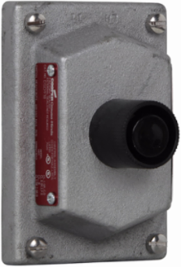 Pushbutton Cover Sub-Assembly, 1 Button, 10A, 600 Vac, Black, 5.1 Inch Depth