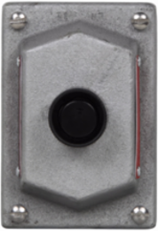 Pushbutton Cover Sub-Assembly, 1 Button, 10A, 600 Vac, Black, 5.1 Inch Depth