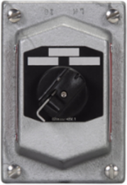 Selector Switch Cover, 10A, Copper-free Aluminum, 3 Position, 600 Vac