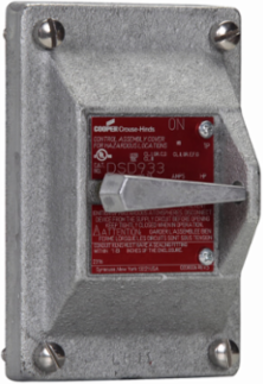 Snap Switch Cover, 20A, 2-Pole, Copper-free Aluminum, 120/277 Vac