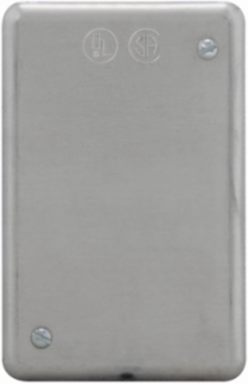 Sheet Steel Single-Gang Flush Mount Blank Cover, 3.51 Inch x 5.1 Inch