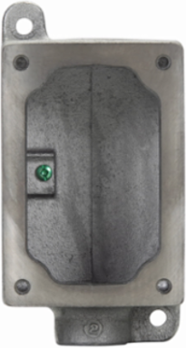 FlexStation EDS Back Box, 1/2 Inch, Copper-free Aluminum, Single-gang