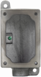 FlexStation EDS Back Box, 1/2 Inch, Copper-free Aluminum, Single-gang