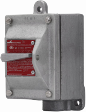 Snap Switch Control Station 20A, 120-277V, Copper-free Aluminum, Single-gang, 3/4" Hub