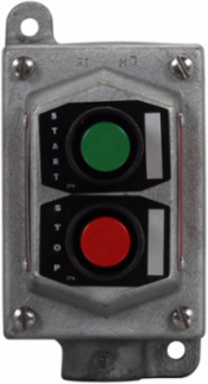 Pushbutton Control Station, 1 Inch, 2 Pushbuttons, Copper-free Aluminum, 600 Vac