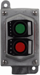 Pushbutton Control Station, 1 Inch, 2 Pushbuttons, Copper-free Aluminum, 600 Vac