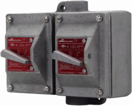 Snap Switch Control Station, 20A, 4-Way, 2-Gang, Copper-free Aluminum, 120-277V