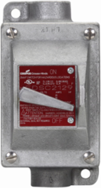 EDS Snap Switch Control Station, 20A, 1" Hubs, Copper-free Aluminum, 4-way