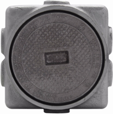 Junction Box, 3/4 Inch Back Hubs, Depth 4-3/16 Inch, Feraloy Iron Alloy