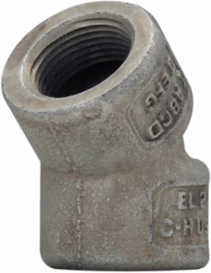 3/4 Inch Female 45° Elbow, Feraloy Iron Alloy, NEC Class I Division 1