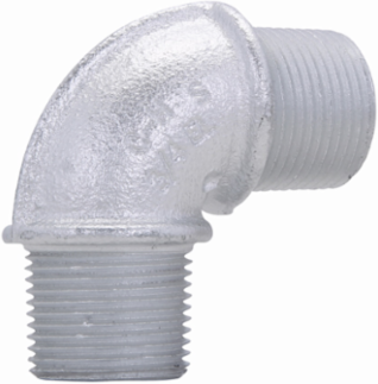 Male 90° Elbow Fitting, Ductile Iron, 1 Inch, Hazardous Locations
