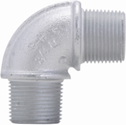 Male 90° Elbow Fitting, Ductile Iron, 1 Inch, Hazardous Locations