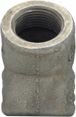 1-1/4 Inch Female 45° Elbow, Hazardous Material Feraloy Iron Alloy, 1.13 LB
