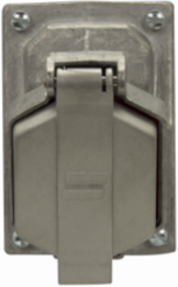 Ark-Gard Receptacle, 15A, 125 Vac, Copper-free Aluminum, Single-gang