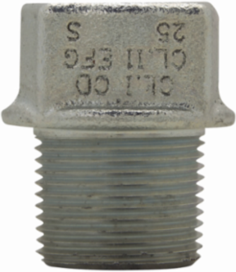 Sealing Hub, 1-1/2 Inch Female & 2 Inch Male, Feraloy Iron Alloy, Class I Division 1
