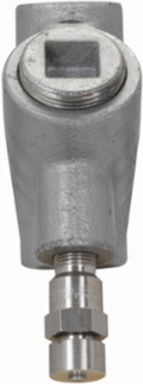 Expanded Fill Sealing Fitting, Female, 2 Inch, Feraloy Iron Alloy, 15.5 lb