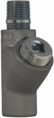 Conduit Sealing Fitting, Male and Female, Copper-free Aluminum, 1/2 Inch, Vertical Only