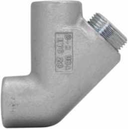 Elbow Seal Fitting, Ductile Iron, 3/4 Inch, Vertical Only, Hazardous Locations