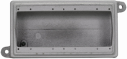 Deep Four-Gang Condulet Device Box, Feraloy Iron Alloy, 9.63 Inch Length, 11.5 lb