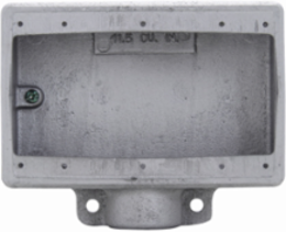Condulet FD Device Box, Deep, Feraloy Iron Alloy, Three-Gang, 3/4 Inch
